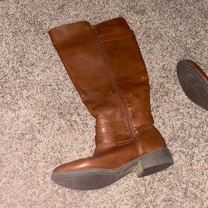 Tall Brown Leather Boots for Women